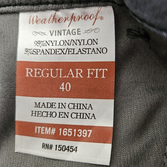 Men's Weatherproof Vintage Brand Black Tech Shorts Waist 40 - Picture 3 of 4